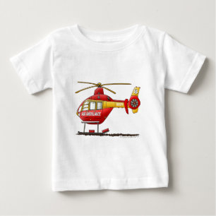 T-shirt Pour Bébé Ambulance Médicale d'hélicoptère de délivrance