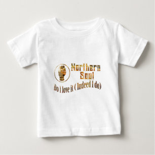 T-shirt Pour Bébé Âme du nord. Font l'amour d'I il - or