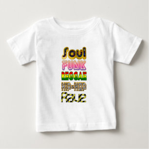 T-shirt Pour Bébé Âme, trouille, reggae, hip-hop, éloge