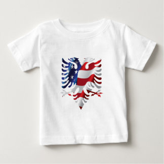 T-shirt Pour Bébé Américain albanais Eagle