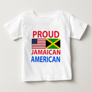 T-shirt Pour Bébé Américain jamaïcain fier