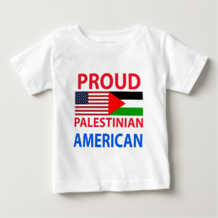T-shirt Pour Bébé Américain palestinien fier