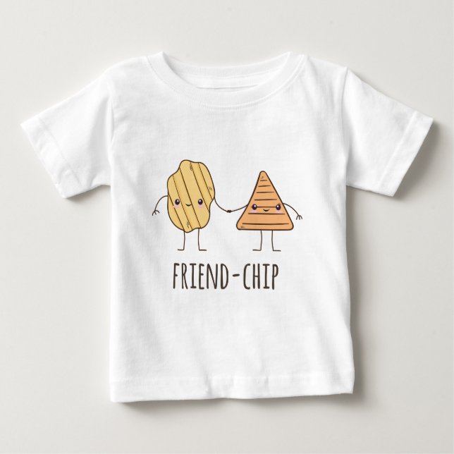 T-shirt Pour Bébé Ami amusant chips (Devant)
