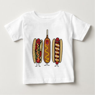 T-shirt Pour Bébé Amis de hot-dog