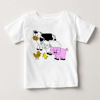 T-shirt Pour Bébé Amis de la ferme