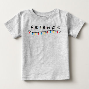 T-shirt Pour Bébé AMIS™   Logo des lumières de Noël