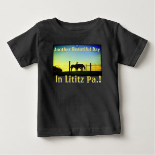 T-shirt Pour Bébé Amish Farms Lititz Pa. Visitez Lititz ! Bébé