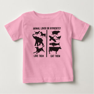 T-shirt Pour Bébé Amoureux des animaux ou hypocrite ?