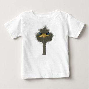 T-shirt Pour Bébé Amusant Ostrich George Et Mignonne Ladybug