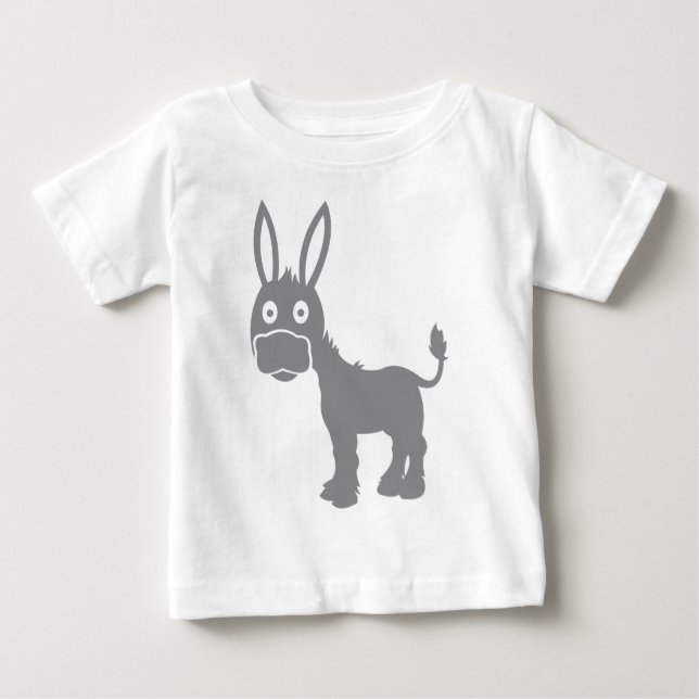 T-shirt Pour Bébé Âne (Devant)