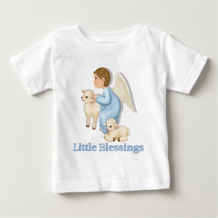 T-shirt Pour Bébé Angel Boy avec agneaux