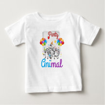 Animal Tee de première partie du bébé
