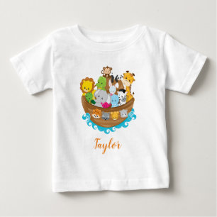T-shirt Pour Bébé Animaux d'arche de Cute Noah