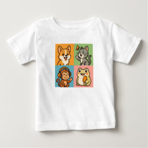 T-shirt Pour Bébé Animaux drôles mignons