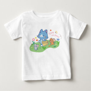 T-shirt Pour Bébé Anime Tom, Jerry et Tuffy Picnic