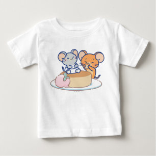 T-shirt Pour Bébé Anime Tuffy et Jerry Cheesecake