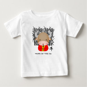 T-shirt Pour Bébé Année chinoise du boeuf Petit Ox mou