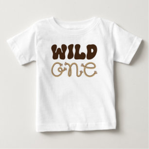 T-shirt Pour Bébé Anniversaire de Cowboy Sauvage