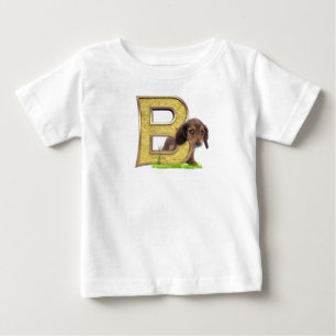 T-shirt Pour Bébé Anniversaire - Monogramme majuscule - lettre B