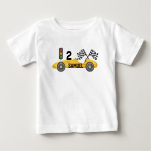 T-shirt Pour Bébé Anniversaire personnalisé de Little Racer