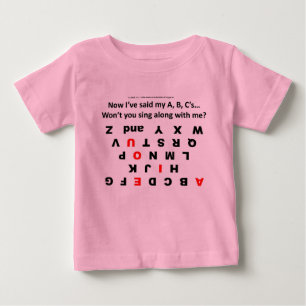 T-shirt Pour Bébé Apprendre mes ABC (Y.U. Little Genius) - (Révisé)