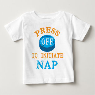 T-shirt Pour Bébé Appuyez sur le bouton Désactiver pour lancer le cl