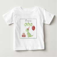 Aquarelle Dinosaur 1er anniversaire