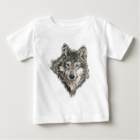 Aquarelle Gris Loup Animal Nature loup sauvage