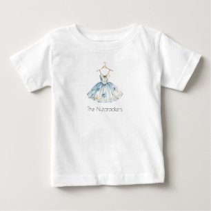 T-shirt Pour Bébé Aquarelle Noël Casse-noix Ballerina Robe