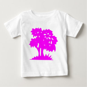 T-shirt Pour Bébé Arbre à dessin - magenta