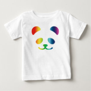 T-shirt Pour Bébé Arc-en-ciel de panda