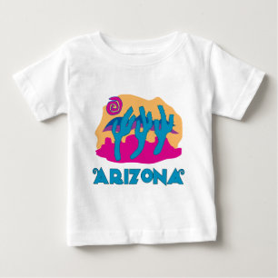T-shirt Pour Bébé Arizona bleu désert