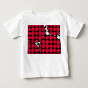 T-shirt Pour Bébé Arlequin en Blob Rose