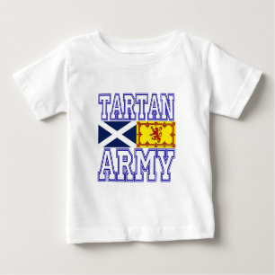 T-shirt Pour Bébé Armée de tartan
