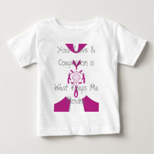 T-shirt Pour Bébé Art de sensibilisation au cancer du sein Imprimer