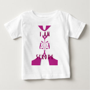 T-shirt Pour Bébé Art de sensibilisation au cancer du sein Imprimer