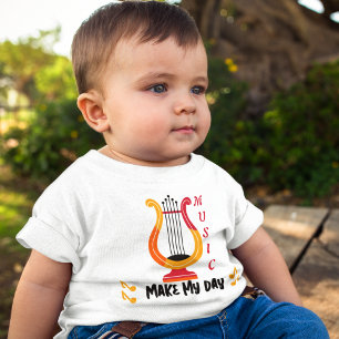 T-shirt Pour Bébé Art des instruments de musique