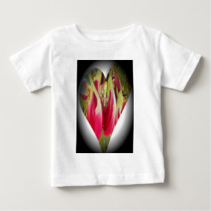 T-shirt Pour Bébé Art du coeur floral