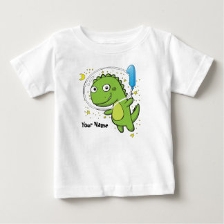 T-shirt Pour Bébé Astronaut Dinosaur 1er anniversaire