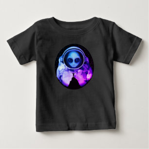 T-shirt Pour Bébé Astronaute Alien rétro