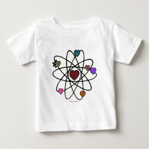 T-shirt Pour Bébé Atomic Saint-Valentin Cœurs Imprimés Léopard