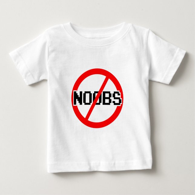 T-shirt Pour Bébé AUCUN NOOBS - singe du geek/hacker/pc/code (Devant)
