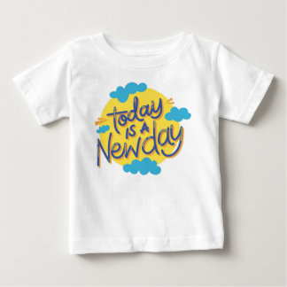 T-shirt Pour Bébé Aujourd'hui est un nouveau jour : minuscule éditio