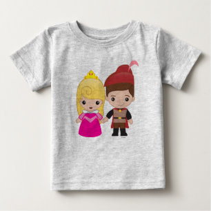 T-shirt Pour Bébé Aurora et le prince Philip Emoji 2