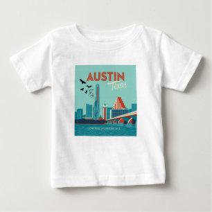 T-shirt Pour Bébé Austin, Texas Pont de l'Avenue du Congrès