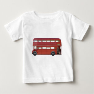 T-shirt Pour Bébé Autobus de rouge de double Decker