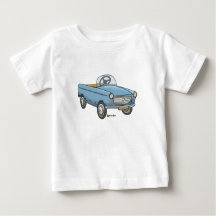 T-shirt pour bébé avec voiture d'escalier Peugeot