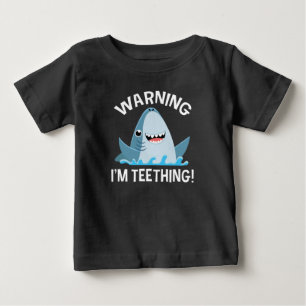 T-shirt Pour Bébé Avertissement Je fais des dents