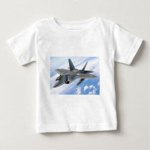 T-shirt Pour Bébé avion de chasse militaire raptor