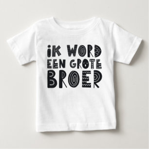 T-shirt Pour Bébé Avis de grossesse: Je deviens un grand frère